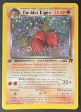 SWIRL 1st Edition GERMAN Dark Dugtrio 6/82 Team Rocket Holo Rare Pokémon HP/DMG on eBay