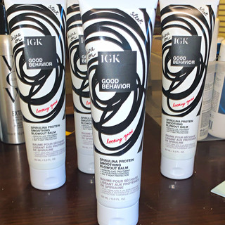 IGK Good Behavior Spirulina Protein Smoothing Blowout Balm Heat Protect 5 oz (5)