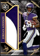 2023 Panini Limited #LP-JA Jordan Addison Unlimited Potential Patch Gold #/75 E1