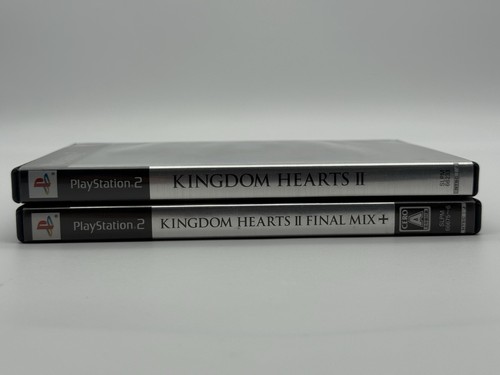 Kingdom Hearts II & II Final Mix+ Set of 2 Japan NTSC-J PS2 Games CIB Tested - Picture 8 of 11