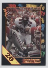 1991 Wild Card Draft 20 Stripe Calvin Stephens #8 Rookie RC 0h1. rookie card picture
