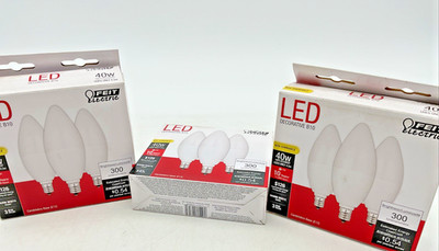 Feit Electric LED Decorative B10 40W Equivalent Non-Dimmable E12 Base (3pk of 3)