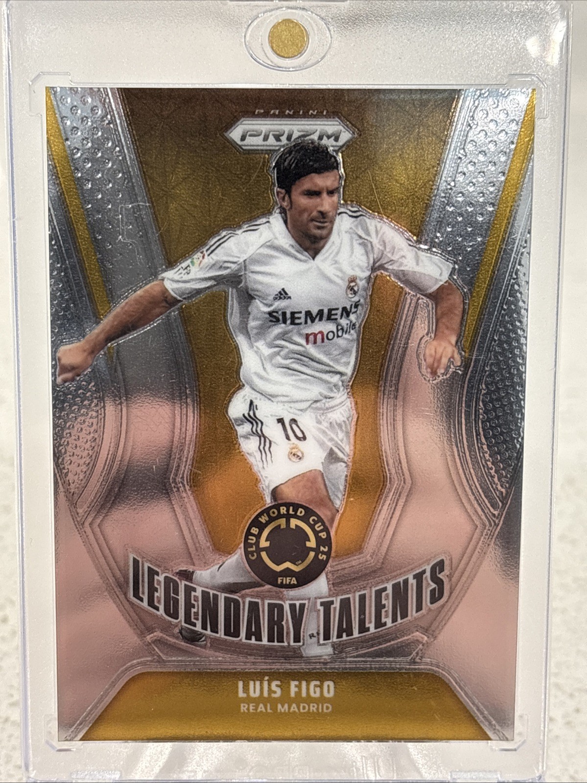2025 Panini Prizm FIFA Club World Cup 18 Luis Figo Legendary Talents Real Madrid