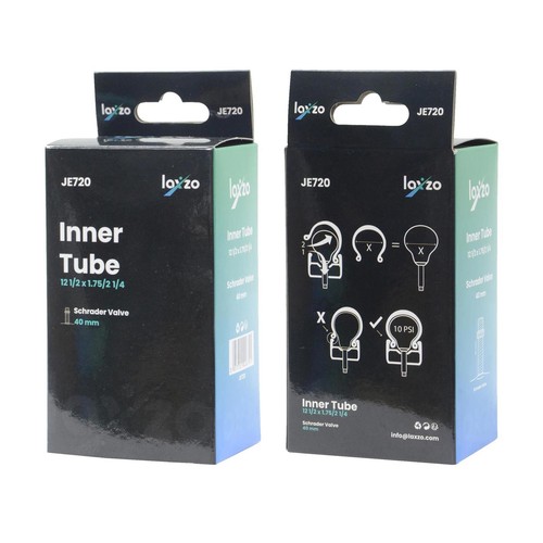 12 1/2 x 1.75/2 1/4 Bike Inner Tube Innertube 40mm Schrader Valve Bicycle - Picture 9 of 12