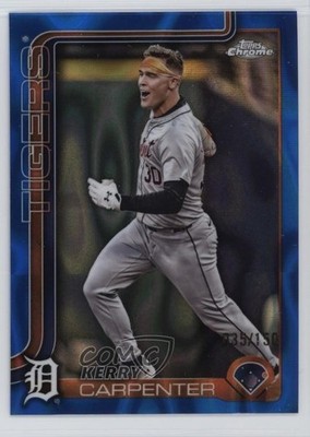 2025 Topps Chrome Blue Lava Refractor 35/150 Kerry Carpenter #299 6bu