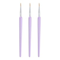3 StüCk Detail-Pinsel 10Mm Nylon Miniatur-Malpinsel (1#), Lila