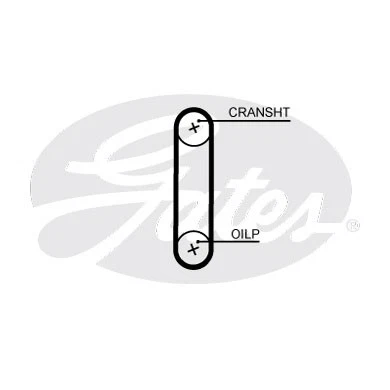 Correa de distribución GATES T374HOB para HYUNDAI,KIA Foto 3 de 3