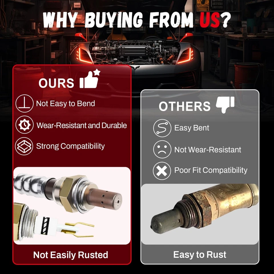 2 X вверх + вниз по течению датчик кислорода O2 для 2012-2018 Kia Soul 1,6 л не турбо - Изображение 4 из 4