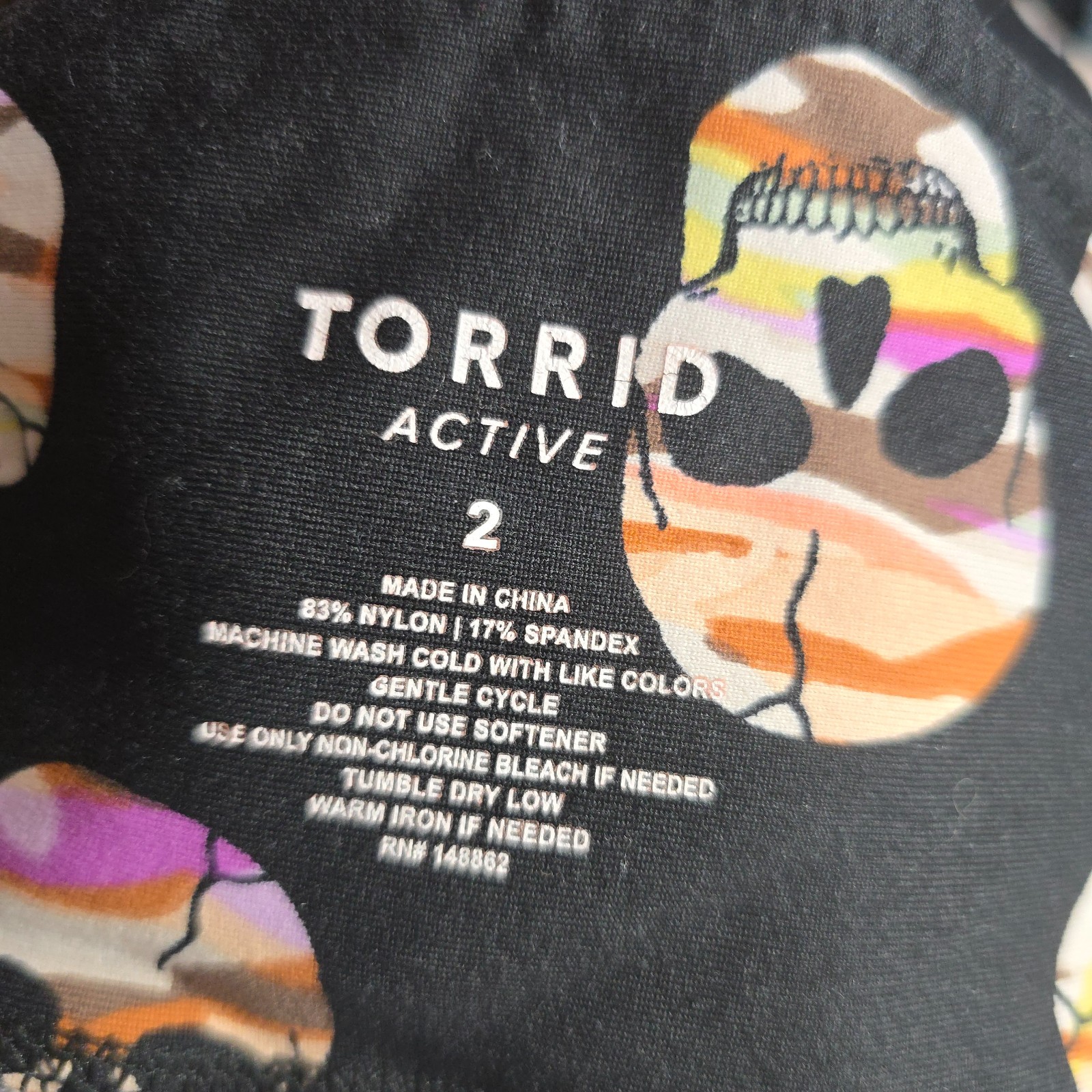 Torrid Performance Core Black Skull Moisture Wick… - image 9