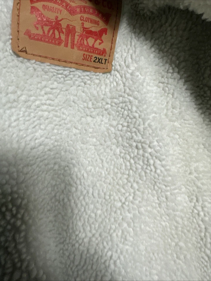 Chaqueta de camionero Levi Strauss Sherpa (alta) talla: 2XLT Foto 4 de 4