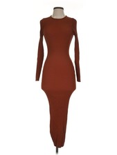 Minkpink Women Brown Casual Dress S