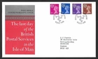 QEII 1973 Isle of Man "Last Day" Cover