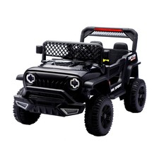 12V Kids Electric Ride On Car with Remote Control Swing, Black