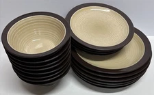 Broyhill Attic Heirlooms Brown Dinner Plates Salad Dessert Soup Cereal Bowls