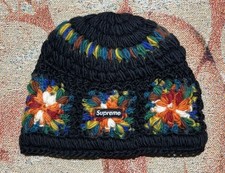 Supreme Crochet Beanie Black Brand New