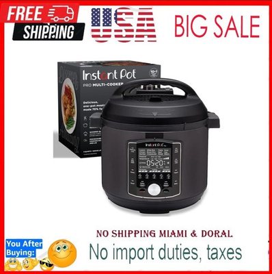 #ad Instant Pot Pro 10 in 1 Pressure Cooker Slow Cooker Rice Grain Cooker 6 Quart $114.99