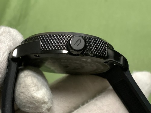DIESEL RASP DZ-1807 s/s Rubber Band Analog Black 5 Atm Quartz Men's Wristwatch - Bild 8 von 17