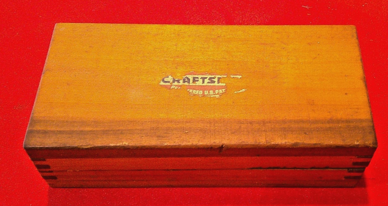 Vintage CRAFTSMAN Honing Stone in Dovetailed Wooden Box Sharpening Knives
Opens in a new window or t