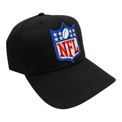 NEW GENERIC FAN NFL LOGO BLACK A FRAME HAT 5 PANEL MID PROFILE CROWN SNAPBACK