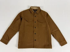FILSON SEATTLE WOOL JAC-SHIRT DARK TAN M NWT
