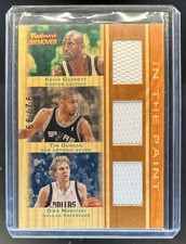 2007-08 Topps Trademark Moves Kevin Garnett Tim Duncan Dirk Nowitzki Jersey #/99