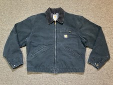Carhartt J01 BLK Black Blanket Lined Detroit Jacket Men s Size 46 Regular