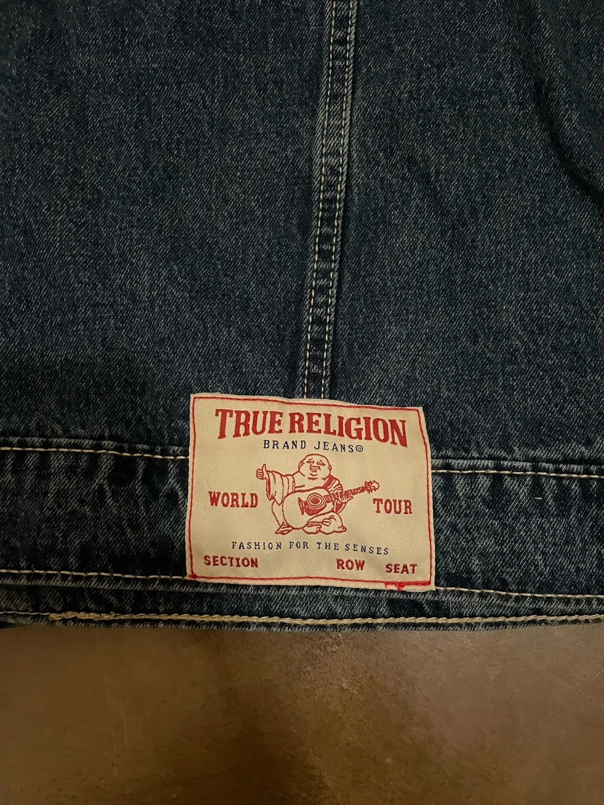True Religion Men's Jesse SN Trucker Blue Denim Jean Jacket, Size M, NWT $159 - product detail image 4