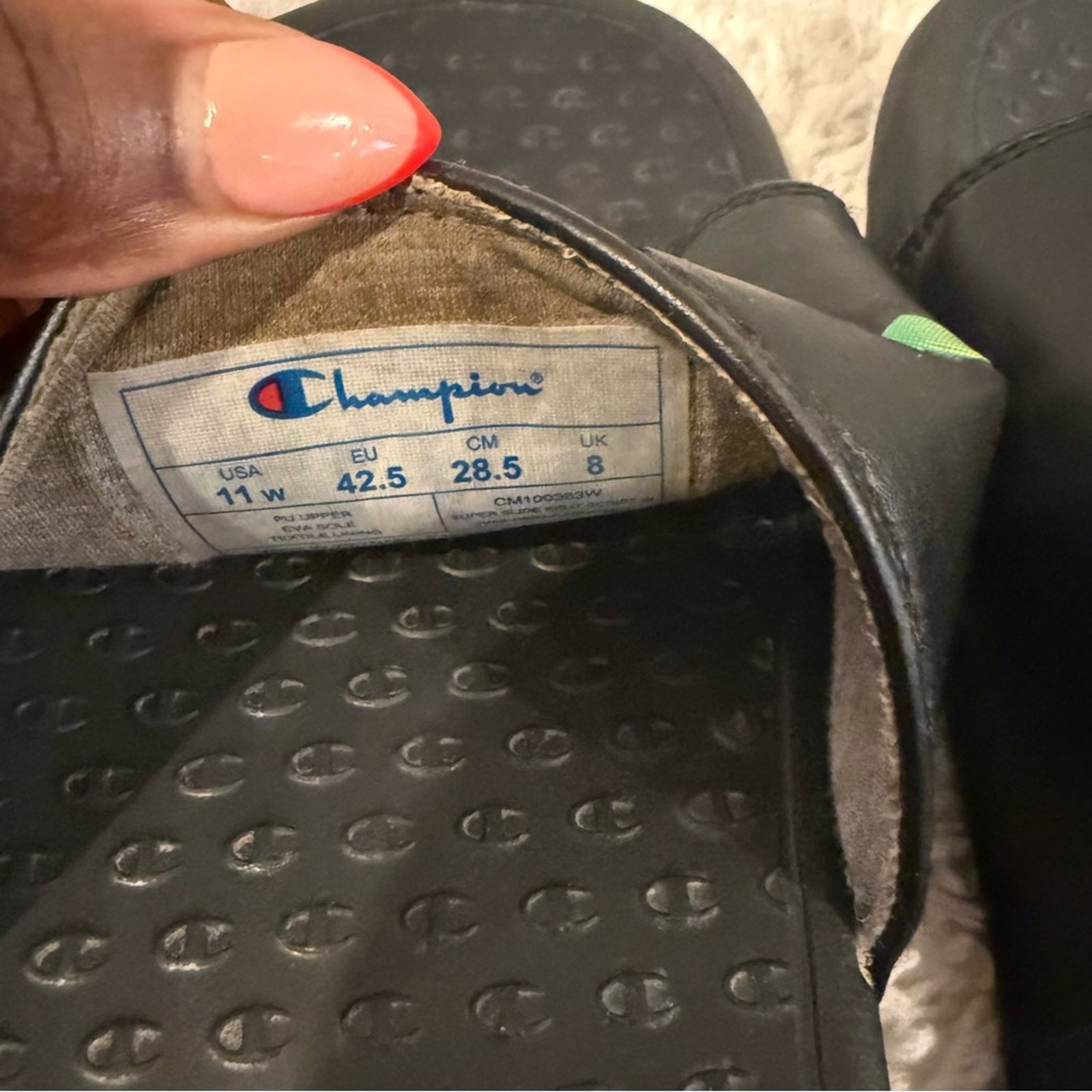 Champion Women's Super Slide Split Script Slides - image 6