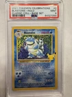 Pokémon TCG Holo Rare Blastoise Card 2/102 PSA 9 Celebrations Classic Collection