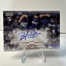 2025 Topps Stadium Club Brant Hurter RC AUTO - On Card - Detroit Tigers