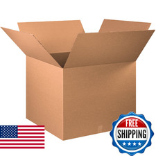 Boxes Fast 30"x30"x25" Large Shipping Boxes 5-Pack Corrugated Cardboard