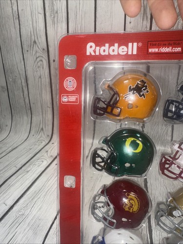 PAC 10 Conference Riddell Pocket Pro Football Helmet Set Traditional NCAA TEN - Picture 6 of 11