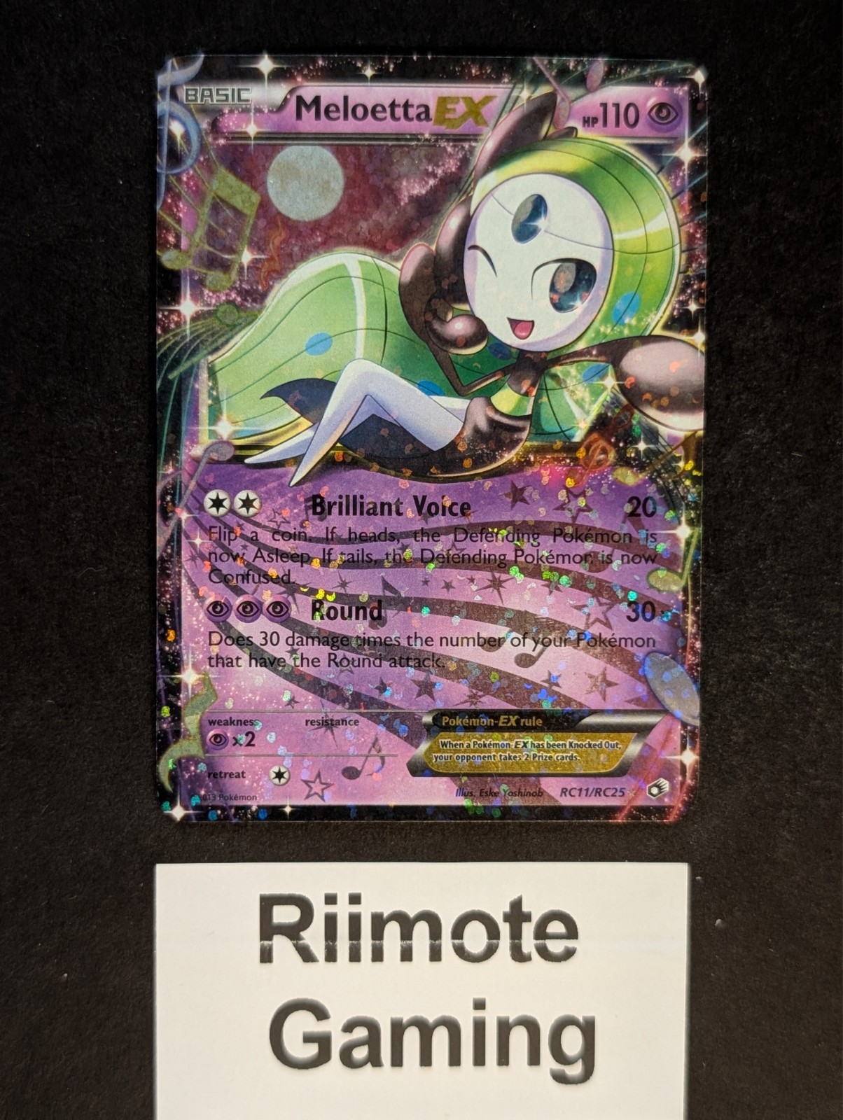 Meloetta EX RC11 Legendary Treasures: Radiant Collections Ultra Rare LP