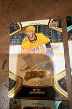 2021-22 Upper Deck MVP - Ryan Johansen #92 Gold Script + 3 more Predators!