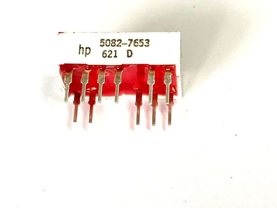 HP 5082-7653, 7 Segment Anzeige, Display, ge Katode, Ziffernhöhe, 10,9mm 4 Stück - Bild 2 von 3