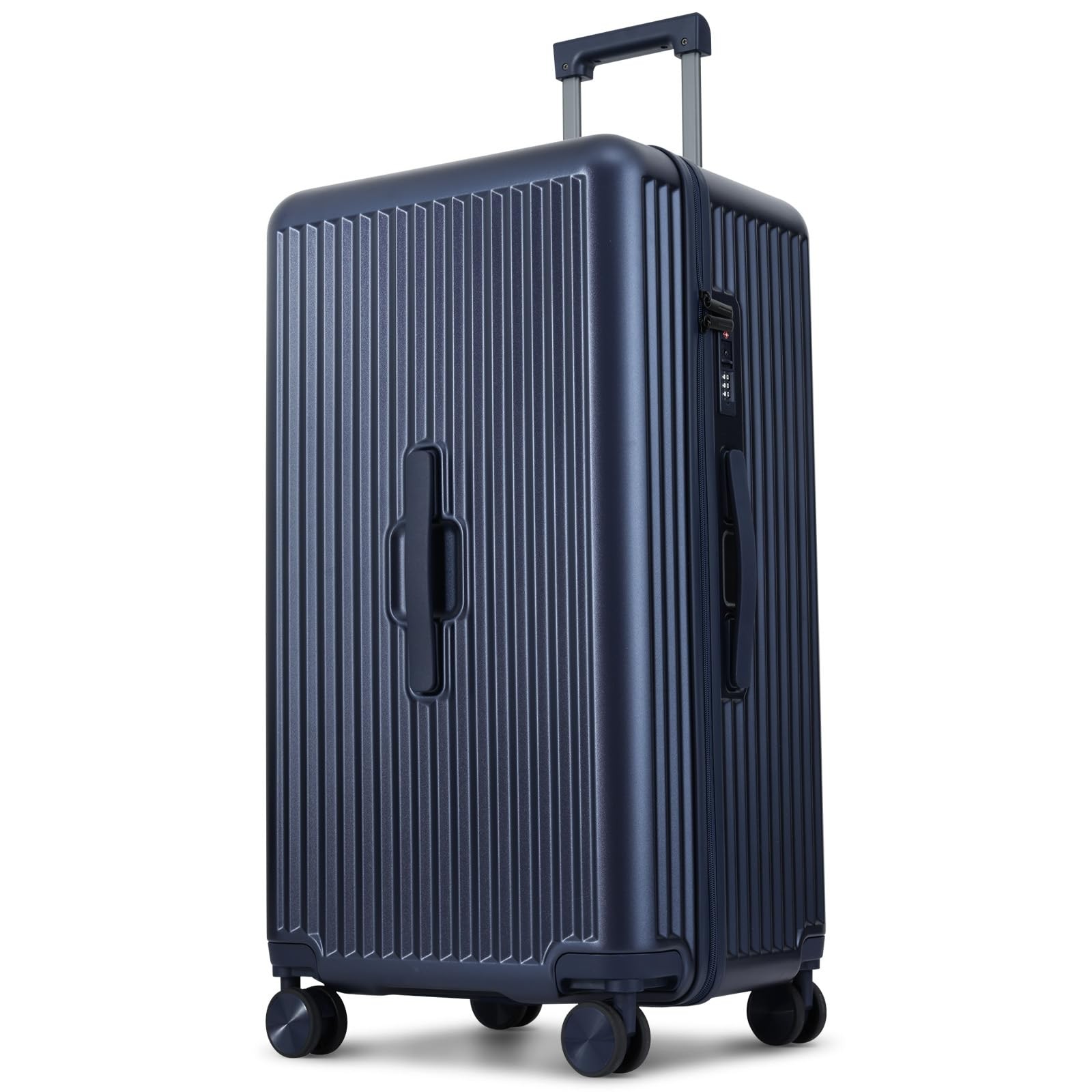 , 28 Inch Checked Luggage With Spinner Wheels, Lightweight P