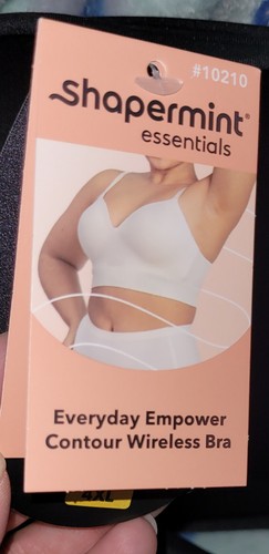 NEW Shapermint Essentials Wireless Contour Bra - Black 4X #10210 - Picture 3 of 5