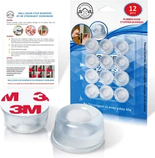 Door Bumper - Small Size Rubber Bumpers - Clear Door Stoppers for Wall - Wall Pr
