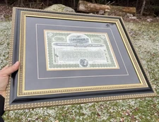 International Mercantile Marine Company Stock Titanic Owner In Gold Ripple Frame