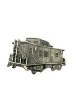 Vintage Train Caboose Belt Buckle The Great American Buckle Co. 1979 - J271