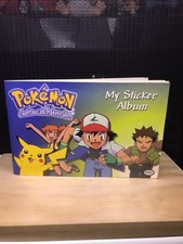 Pokemon Nintendo Vintage 1998 My Sticker Album filled with applied stickers