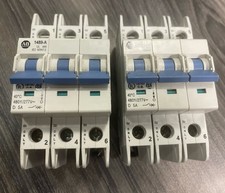 Allen Bradley 1489-A3D050 Ser A 5A 3-Pole Circuit Breaker 480/277VAC  *Lot of 2*