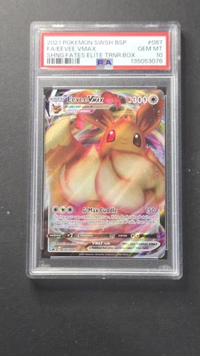 PSA 10 Eevee Vmax SWSH087 Black Star Promo Pokémon 2021