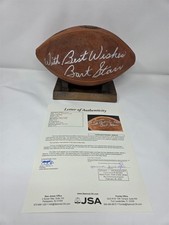 BART STARR signed Wilson football Game Ball DUKE JSA COA PACKERS