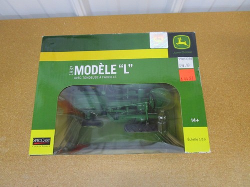 1937 John Deere L tractor + Sickle Mower SPECCAST 1/16 diecast farm toy B11Z - Picture 2 of 8