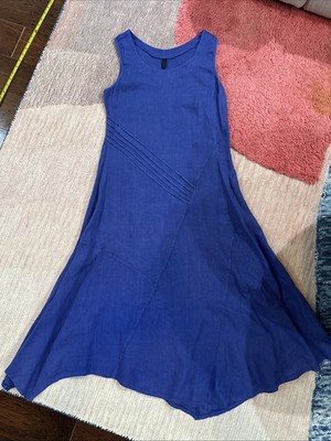 chinese dress ladies Inizio Magic Blue White Pocket Dress XL