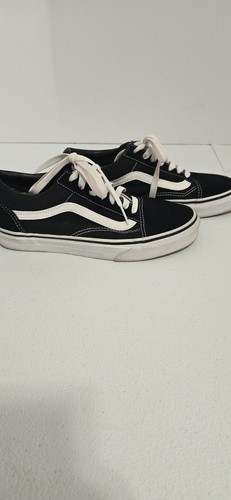 Scarpe da skate Vans Old Skool Pop Cush nere bianche scamosciate tela uomo 5,5 (donna 7) - Foto 3 di 8