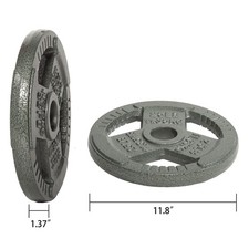 50lb 2-Inch Olympic Cast Iron Weight Plate, Durable, Rust-Resistant Strength