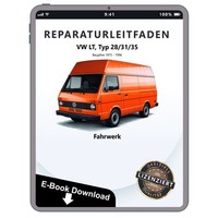 VW LT 75-96 Fahrwerk 28/31/35 Achsen Lenkung Bremsen Werkstatthandbuch PDF Datei