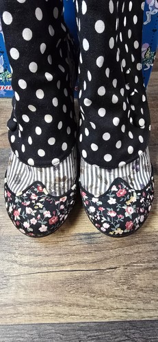 Spat Attack Black White Boot 3615-01 Irregular Choice US 9/EU 40 - Picture 10 of 17